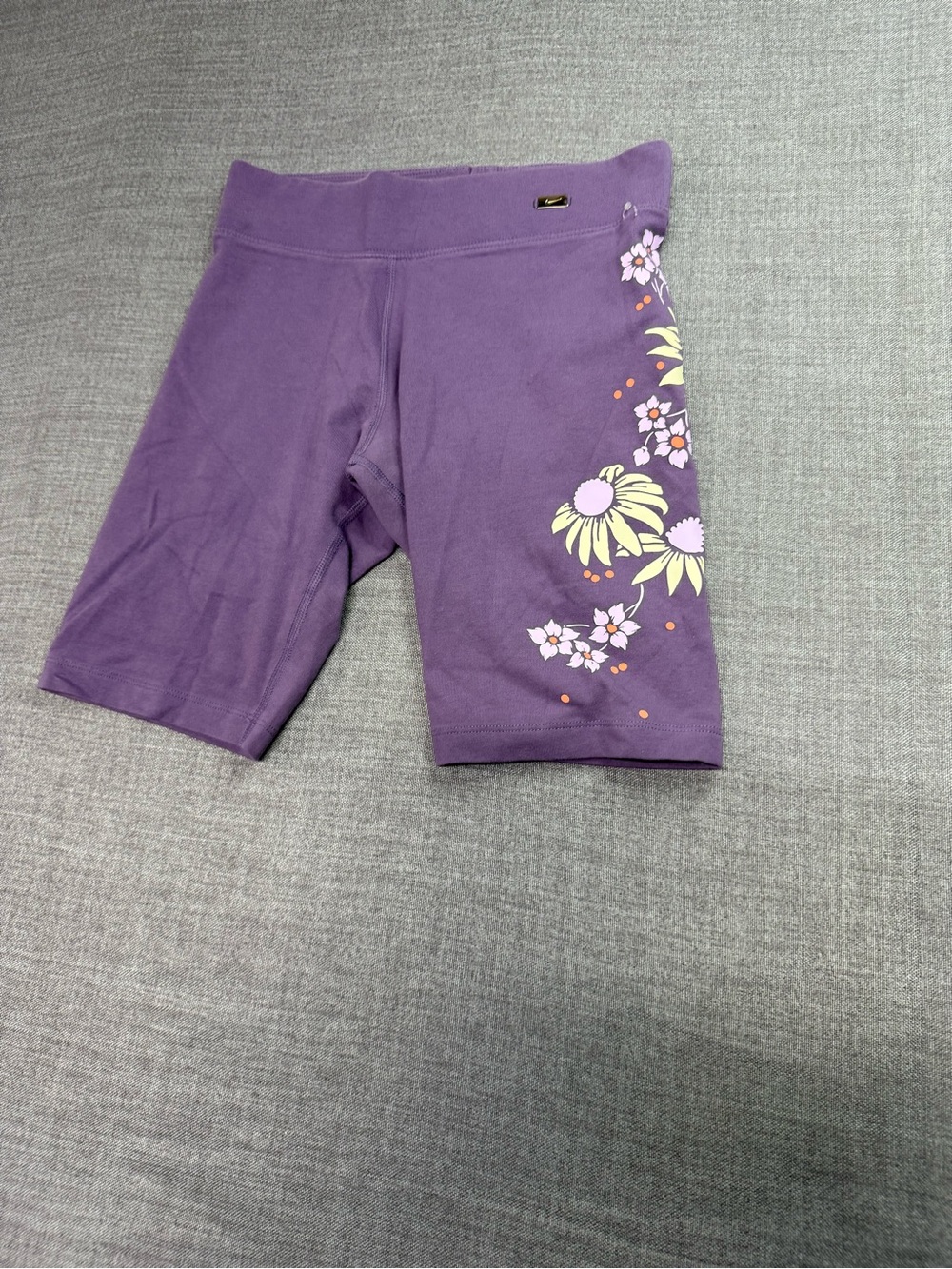 Nike Purple Floral Bike Shorts